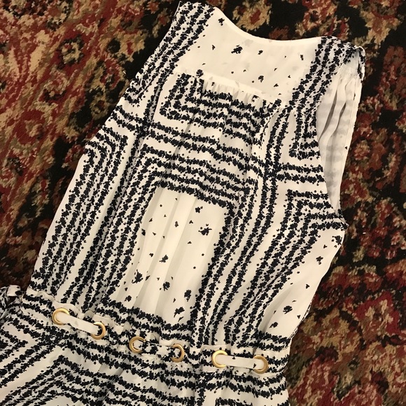 Derek Lam 10 Crosby intermix navy white dress - Picture 3 of 5